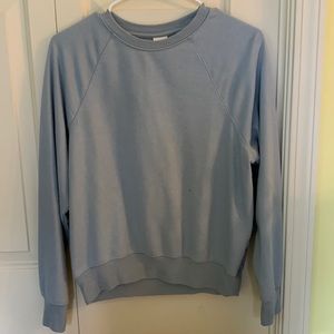 light blue crewneck sweatshirt